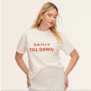 Kate Spade x Target Dance Till Dawn Graphic T-Shirt | Short Sleeve | Large